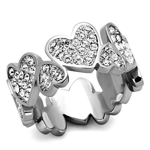 Cheap Wedding Rings TK1443 Stainless Steel Ring with Top Grade Crystal