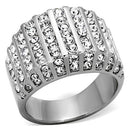 Cheap Wedding Rings TK1447 Stainless Steel Ring with Top Grade Crystal