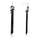 Wedding Earrings TK1479 Two-Tone Black Stainless Steel Earrings