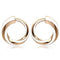 Gold Hoop Earrings TK1488 Rose Gold - Stainless Steel Earrings with Epoxy