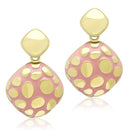 Gold Drop Earrings TK1502 Gold - Stainless Steel Earrings with Epoxy