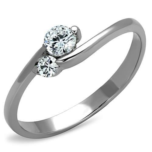 Band Rings TK1544 Stainless Steel Ring with AAA Grade CZ