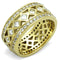 Simple Gold Rings TK1558 Gold - Stainless Steel Ring with AAA Grade CZ