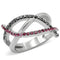 Band Rings TK156 Stainless Steel Ring with Top Grade Crystal