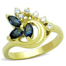 Simple Gold Rings TK1571 Gold - Stainless Steel Ring with Top Grade Crystal