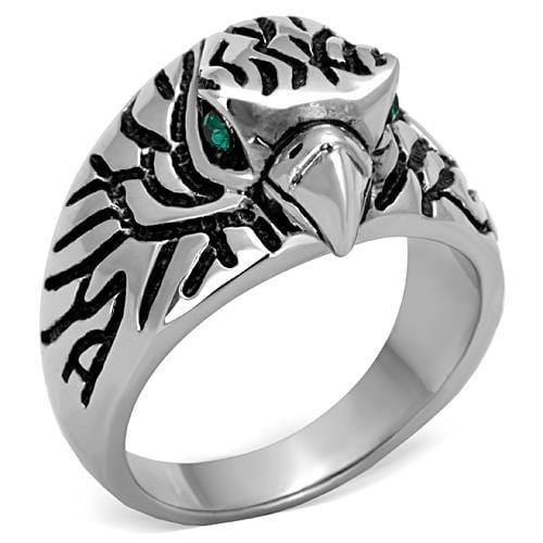 Mens Stainless Steel Rings TK1600 Stainless Steel Ring with Crystal