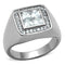 Mens Stainless Steel Rings TK1608 Stainless Steel Ring with AAA Grade CZ