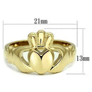 Simple Gold Rings TK160G Gold - Stainless Steel Ring