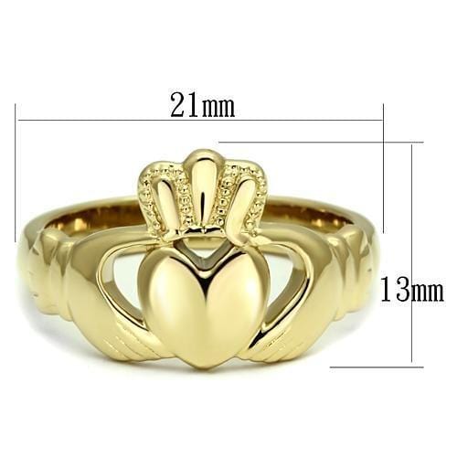 Simple Gold Rings TK160G Gold - Stainless Steel Ring