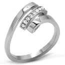 Band Rings TK161 Stainless Steel Ring with Top Grade Crystal