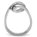 Band Rings TK161 Stainless Steel Ring with Top Grade Crystal