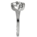 Band Rings TK161 Stainless Steel Ring with Top Grade Crystal