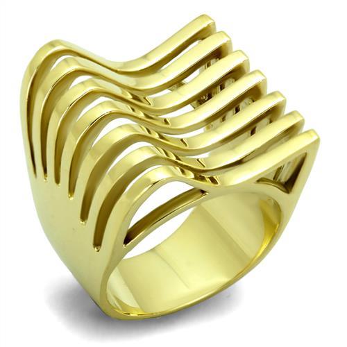 Simple Gold Rings TK1628 Gold - Stainless Steel Ring