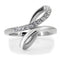 Band Rings TK162 Stainless Steel Ring with Top Grade Crystal