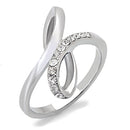 Band Rings TK162 Stainless Steel Ring with Top Grade Crystal