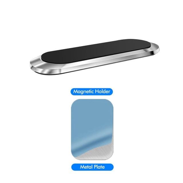 TKEY Magnetic Car Phone Holder mini Strip Paste Stand For iPhone Samsung Xiaomi Wall Zinc Alloy Magnet GPS Car Mount Dashboard AExp