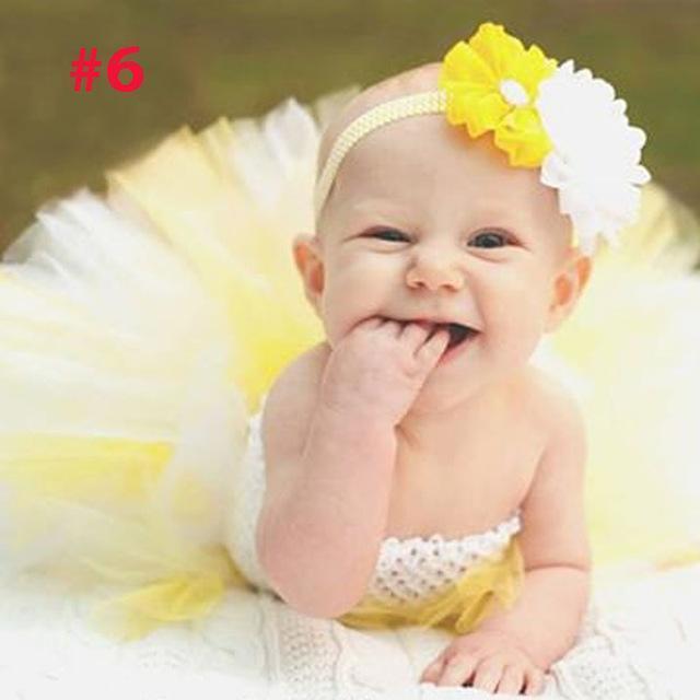 Toddler Girls Fancy Princess Tutu Dress Holiday Flower Double Layers Fluffy Baby Dress with Headband Photo Props TS044 AExp