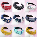 Top Knot Turban Twist Hairband Retro Elastic Hair Hoop Headwrap Headband for Women Print Headdress Accessories AExp