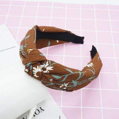 Top Knot Turban Twist Hairband Retro Elastic Hair Hoop Headwrap Headband for Women Print Headdress Accessories AExp