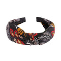 Top Knot Turban Twist Hairband Retro Elastic Hair Hoop Headwrap Headband for Women Print Headdress Accessories AExp