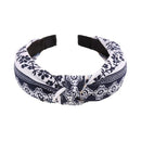 Top Knot Turban Twist Hairband Retro Elastic Hair Hoop Headwrap Headband for Women Print Headdress Accessories AExp