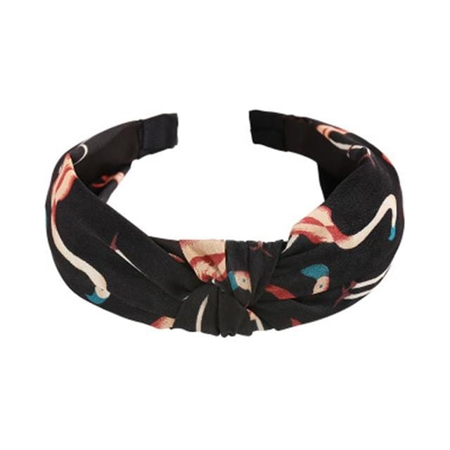 Top Knot Turban Twist Hairband Retro Elastic Hair Hoop Headwrap Headband for Women Print Headdress Accessories AExp
