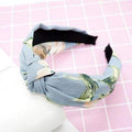 Top Knot Turban Twist Hairband Retro Elastic Hair Hoop Headwrap Headband for Women Print Headdress Accessories AExp