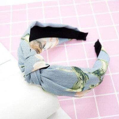 Top Knot Turban Twist Hairband Retro Elastic Hair Hoop Headwrap Headband for Women Print Headdress Accessories AExp