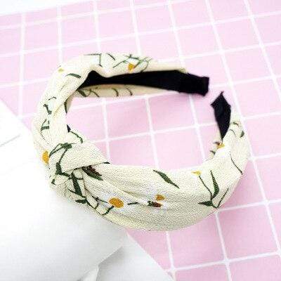Top Knot Turban Twist Hairband Retro Elastic Hair Hoop Headwrap Headband for Women Print Headdress Accessories AExp
