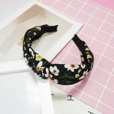 Top Knot Turban Twist Hairband Retro Elastic Hair Hoop Headwrap Headband for Women Print Headdress Accessories AExp