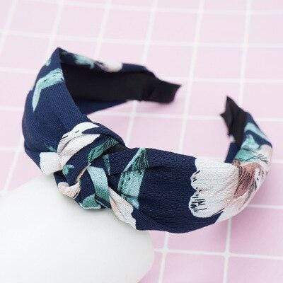 Top Knot Turban Twist Hairband Retro Elastic Hair Hoop Headwrap Headband for Women Print Headdress Accessories AExp