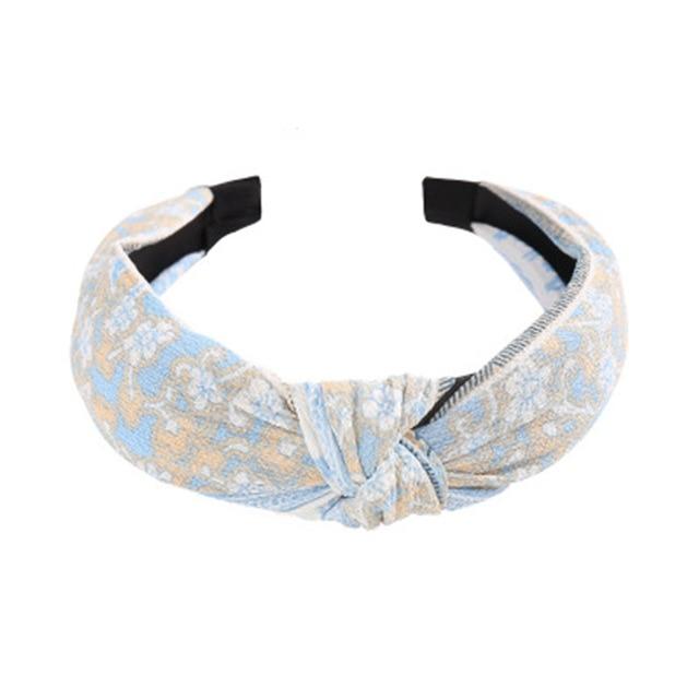 Top Knot Turban Twist Hairband Retro Elastic Hair Hoop Headwrap Headband for Women Print Headdress Accessories AExp
