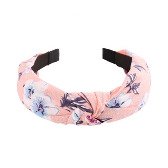 Top Knot Turban Twist Hairband Retro Elastic Hair Hoop Headwrap Headband for Women Print Headdress Accessories AExp