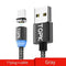 TOPK AM17 1M LED Magnetic USB Cable for iPhone Xs Max 8 7 6 & USB Type C Cable & Micro USB Cable for Samsung Xiaomi LG USB C AExp