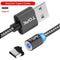 TOPK AM17 LED Magnetic USB Cable / Micro USB / Type-C For iPhone X Xs Max Magnet Charger for Samsung Xiaomi Pocophone USB C AExp