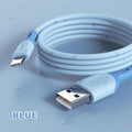 TOPK Micro USB Type C Cable for XiaoMi red mi note 9 3A Fast Charging Liquid Silicone Mobile Phone Data Cable for Samsung Huawei AExp