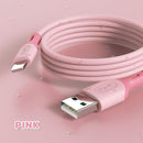 TOPK Micro USB Type C Cable for XiaoMi red mi note 9 3A Fast Charging Liquid Silicone Mobile Phone Data Cable for Samsung Huawei AExp