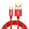 TOPK USB Type C Cable Striped Cotton Braided Wire Aluminum Casing Gold-plated Connector USB C Cable for Type-C Devices JadeMoghul Inc. 