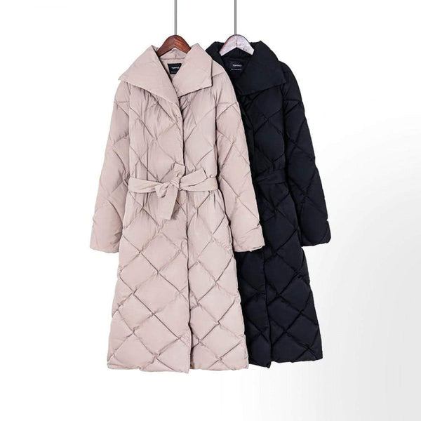 Toppies winter long coat women parkas thicker warm plaid bubble coat Korean Puffer jacket fashion outwear JadeMoghul Inc. 