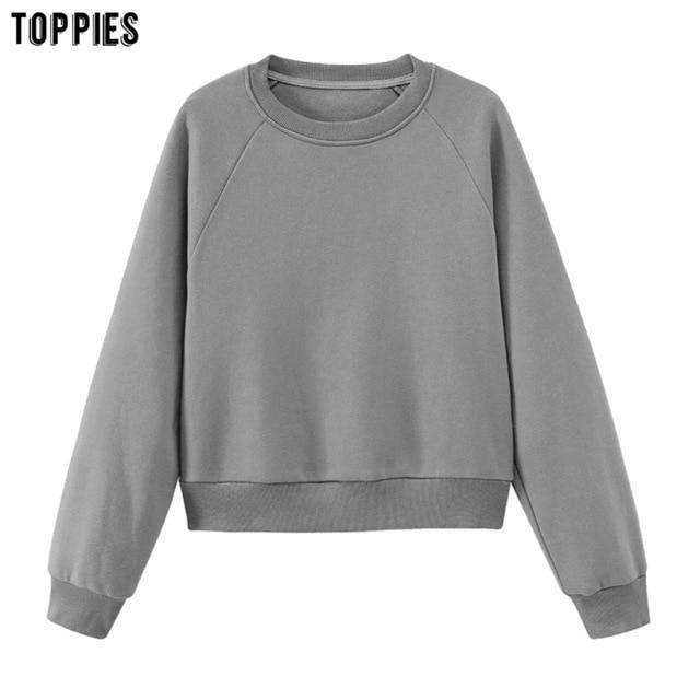 toppies womens tracksuits hooded sweatshirts 2020 autumn winter fleece oversize hoodies solid color jackets JadeMoghul Inc. 
