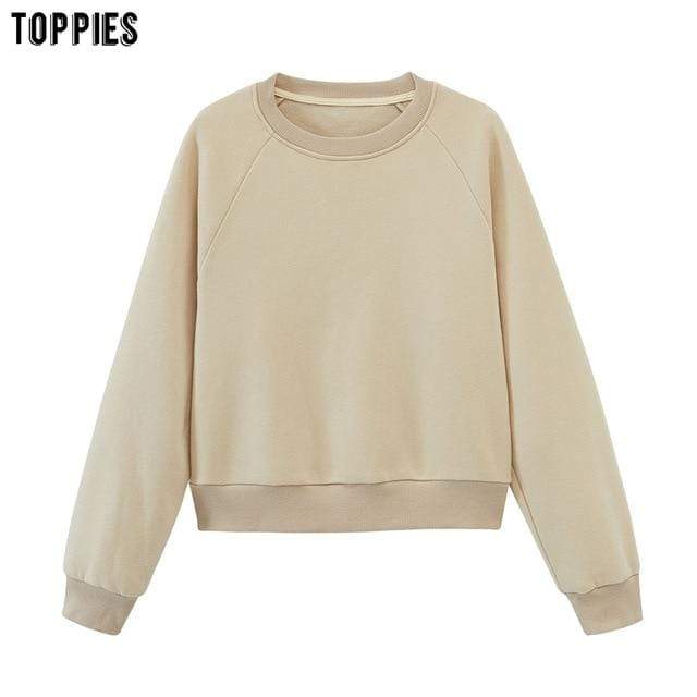 toppies womens tracksuits hooded sweatshirts 2020 autumn winter fleece oversize hoodies solid color jackets JadeMoghul Inc. 