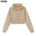 toppies womens tracksuits hooded sweatshirts 2020 autumn winter fleece oversize hoodies solid color jackets JadeMoghul Inc. 