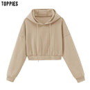 toppies womens tracksuits hooded sweatshirts 2020 autumn winter fleece oversize hoodies solid color jackets JadeMoghul Inc. 