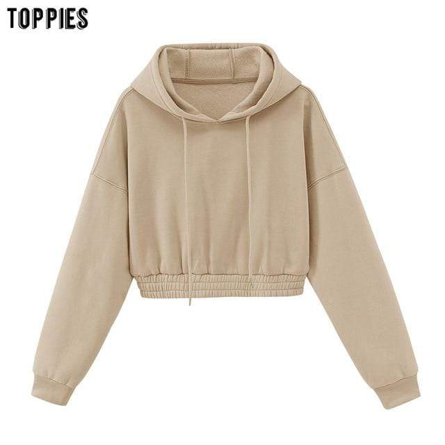 toppies womens tracksuits hooded sweatshirts 2020 autumn winter fleece oversize hoodies solid color jackets JadeMoghul Inc. 