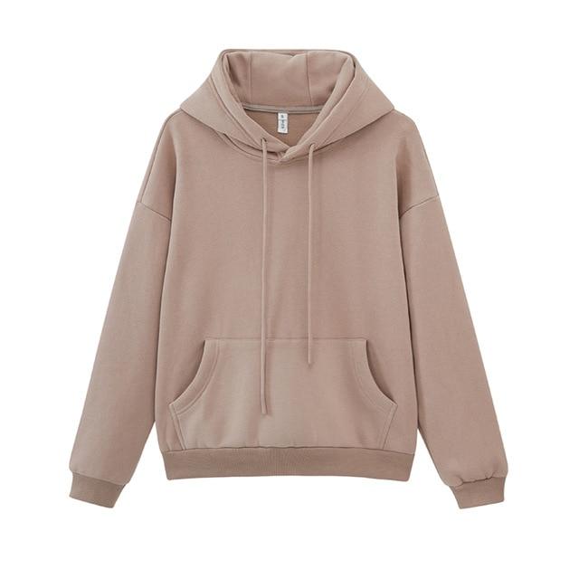 toppies womens tracksuits hooded sweatshirts 2020 autumn winter fleece oversize hoodies solid color jackets JadeMoghul Inc. 