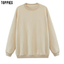 toppies womens tracksuits hooded sweatshirts 2020 autumn winter fleece oversize hoodies solid color jackets JadeMoghul Inc. 