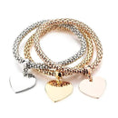 TOUCHEART Gold color Charm Bracelets & Bangles Femme Crystal Heart Bracelets For Women Wedding Party Jewelry 2017 SBR150184