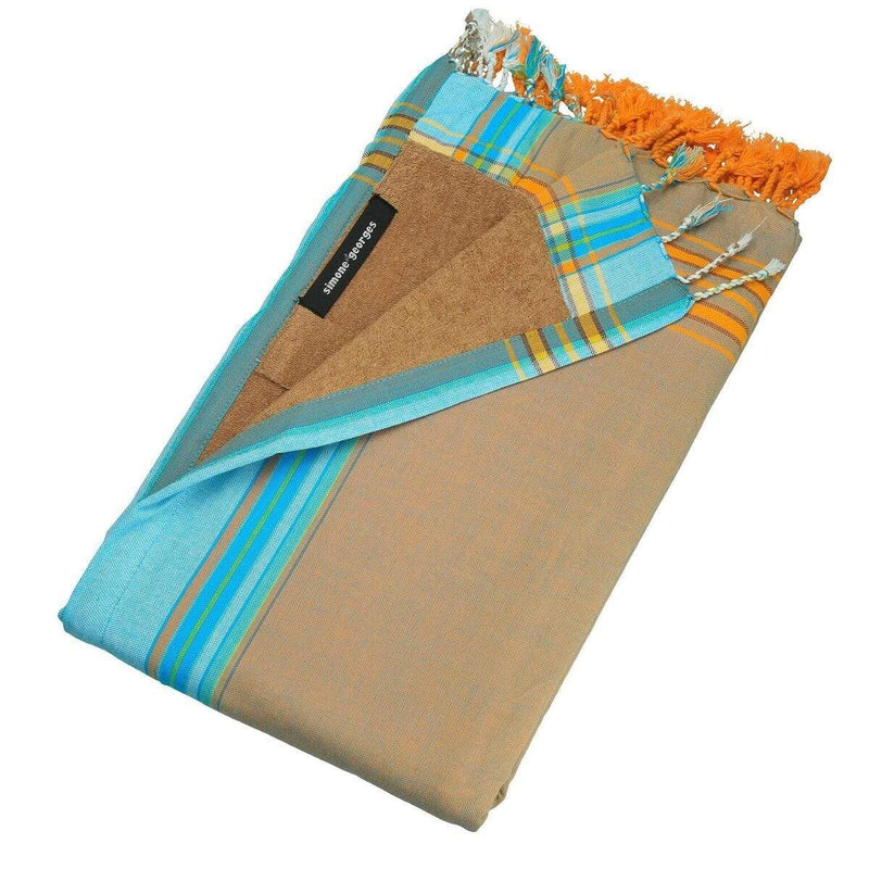 Towels Beach Towels - 0.82" X 1.31" X 0.07" Gange Cotton, Polyester Kikoy-Towel HomeRoots