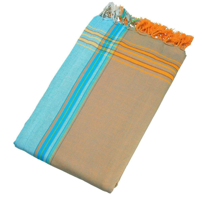 Towels Beach Towels - 0.82" X 1.31" X 0.07" Gange Cotton, Polyester Kikoy-Towel HomeRoots