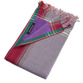 Towels Beach Towels - 0.82" X 1.31" X 0.07" Kir Cassis Cotton, Polyester Kikoy-Towel HomeRoots
